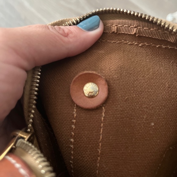 CELINE Macadam Mini Boston Hand Bag Purse Brown PVC Leather Italy - Picture 7 of 10